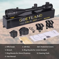 Goetland 6-24x50 AOEG Taktikai Puska Távcső Piros-Zöld Retikulával és Gyűrűkkel 5