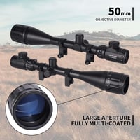 Goetland 6-24x50 AOEG Taktikai Puska Távcső Piros-Zöld Retikulával és Gyűrűkkel 3