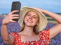 GOGME Samsung Galaxy S25+ Plus 5G barna ultra vékony szilikon TPU tok porvédelemmel és ütésálló védelemmel 3
