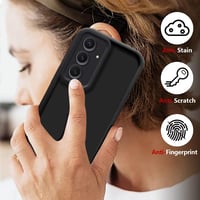 GOGME Samsung Galaxy S25+ Plus 5G barna ultra vékony szilikon TPU tok porvédelemmel és ütésálló védelemmel 2