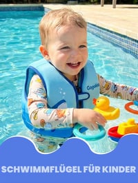 Detská plavecká vesta Gogokids 15-30 kg, neoprénová vesta na učenie plávania pre malé deti, s nastaviteľným popruhom, do bazéna a na pláž, 1-8 rokov 6