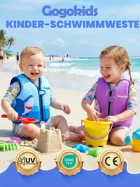 Detská plavecká vesta Gogokids 15-30 kg, neoprénová vesta na učenie plávania pre malé deti, s nastaviteľným popruhom, do bazéna a na pláž, 1-8 rokov 2