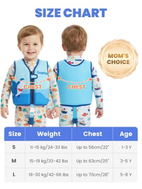 Detská plavecká vesta Gogokids 15-30 kg, neoprénová vesta na učenie plávania pre malé deti, s nastaviteľným popruhom, do bazéna a na pláž, 1-8 rokov 5