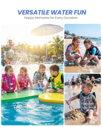 Detská plávacia vesta Gogokids Float Jacket – Neoprénová plavecká pomôcka pre malé deti, 2–9 rokov, 15–35 kg, na výučbu plávania 5