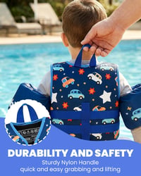 Detská plávacia vesta Gogokids, plávacie rukávy, detská plávacia pomôcka v štýle bundy s nastaviteľnými popruhmi, pre deti od 2 do 3 rokov, 15-19 kg 7