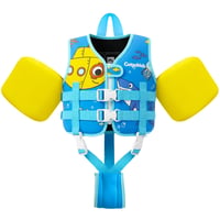 Vestă de înot pentru copii Gogokids, vestă cu brațe plutitoare, dispozitiv de flotabilitate stil jachetă pentru copii mici cu bretele reglabile, pentru copii de 2-6 ani, 15-30 kg 1