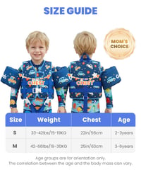 Detská plávacia vesta Gogokids, plávacie rukávy, detská plávacia pomôcka v štýle bundy s nastaviteľnými popruhmi, pre deti od 2 do 3 rokov, 15-19 kg 5