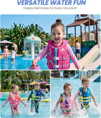 Gogokids Úszómellény Gyerekeknek 1-9 Év, Neoprén Úszódressz Uszodai Edzéshez 5