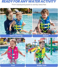 Gogokids Úszómellény Gyerekeknek 1-9 Év, Neoprén Úszódressz Uszodai Edzéshez 4