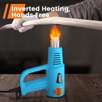 GoGonova 2000W Hőlégfúvó, 1,5mp Gyors Felfűtéssel, 3 Fúvókával, 2 Hőmérséklet Szinttel (300°/650°), Festékeltávolításhoz, Zsugorításhoz, Jég 4