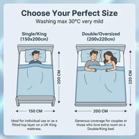 Chladiaca deka GOHHME Arc-Chill 3.0 – 150x200 cm – Obojstranná letná prikrývka proti nočnému poteniu, priedušná, Q-Max 0,45, sivo-pruhovaná 2