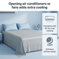 Chladiaca deka GOHHME Arc-Chill 3.0 – 150x200 cm – Obojstranná letná prikrývka proti nočnému poteniu, priedušná, Q-Max 0,45, sivo-pruhovaná 6