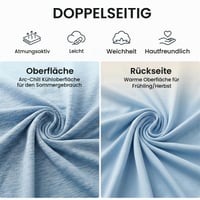 GOHHME Chladiaca deka 2 v 1 obojstranná letná prikrývka 200x220 cm chladivý prehoz pre dospelých 4