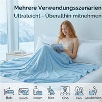 GOHHME Chladiaca deka 2 v 1 obojstranná letná prikrývka 200x220 cm chladivý prehoz pre dospelých 7