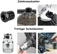 GOIEHIR 9 részes kerékpár lánc szerszám szett, sprocket eltávolító, kazetta húzó 6