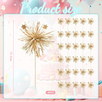Goiern 30 db Tűzijáték Cupcake Topperek Glitter Születésnapi Tortadísz 2