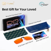 Goiteia 380-500nm kék fény szűrő gaming szemüveg clip-on, felhajtható 8