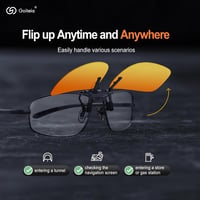 Goiteia polarizált flip-up klip-on éjszakai vezetési szemüveg 6