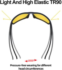 Goiteia Éjszakai Vezetési Szemüveg Polarizált Anti-Glare Napszemüveg Férfi Női 4