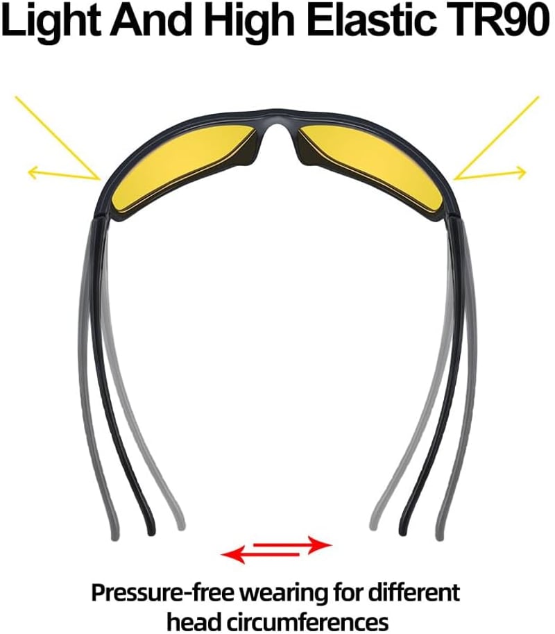 Goiteia Éjszakai Vezetési Szemüveg Polarizált Anti-Glare Napszemüveg Férfi Női