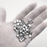 GOIYZTTR 100db Alumínium Préselzáró Csipesz 2.0mm Kábel Csatlakozó 3