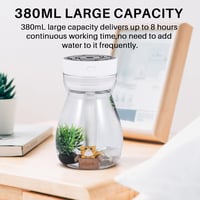 Gokelomg USB párásító LED világítással, hálószoba és iroda légmosó 6