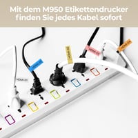 Goknu M950 Bluetooth címkenyomtató QWERTZ billentyűzettel és LCD kijelzővel 8