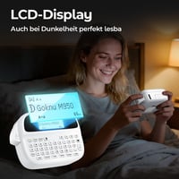 Goknu M950 Bluetooth címkenyomtató QWERTZ billentyűzettel és LCD kijelzővel 2