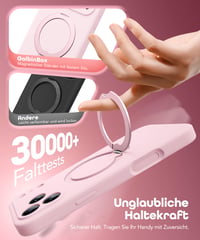 Puzdro GOLBINBOX na iPhone 17 Pro s magnetickým stojanom otočným o 360°, kompatibilné s MagSafe, s kompletnou ochranou fotoaparátu, nárazuvzdorný tekutý silikón 5