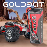 GOLDBAT 5200 mAh 7.4V 2S 80C LiPo akkumulátor RC járművekhez, Deans csatlakozóval - RC autó, hajó, drón, helikopter modellekhez 5