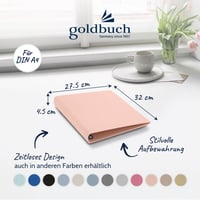 goldbuch Bella Vista 37722 Fotoalbum, krúžková väzba, 26x32 cm, plátenná fotokniha DIN A4, na vlastnoručnú tvorbu albumov, na cestovanie, ružovo-zlatá 2