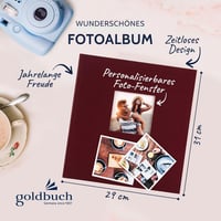 Goldbuch Fotóalbum Ablakos Borítóval Bordó 30x31 cm - Bordeaux, White pages 2