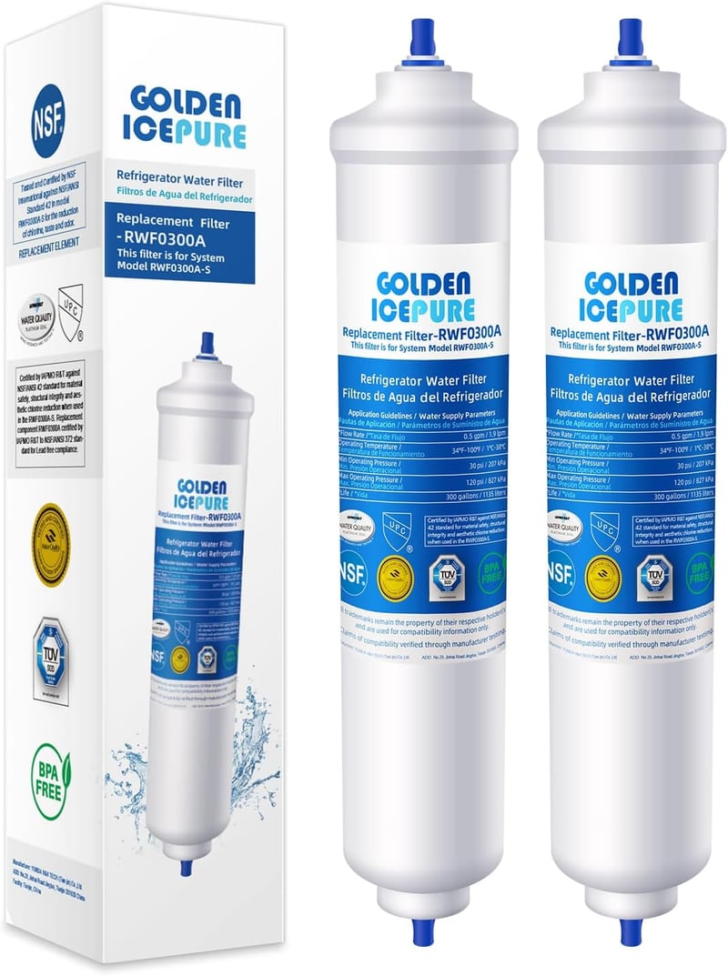 Golden Icepure Hűtőszekrény Vízszűrő Samsung DA29-10105J Helyettesítő Patron Integrált Csatlakozóval RWF0300A