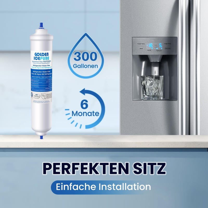 Golden Icepure Hűtőszekrény Vízszűrő Samsung DA29-10105J Helyettesítő Patron Integrált Csatlakozóval RWF0300A