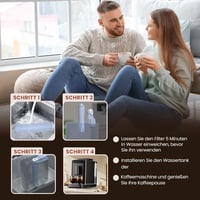 GOLDEN ICEPURE Kávéfőző Vízszűrő Patron Csomag 6db - ENA Kompatibilis 8