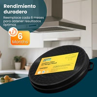 GOLDEN ICEPURE Konyhai Páraelszívó Szénszűrő 210mm Bosch Neff Constructa Bauknecht 8