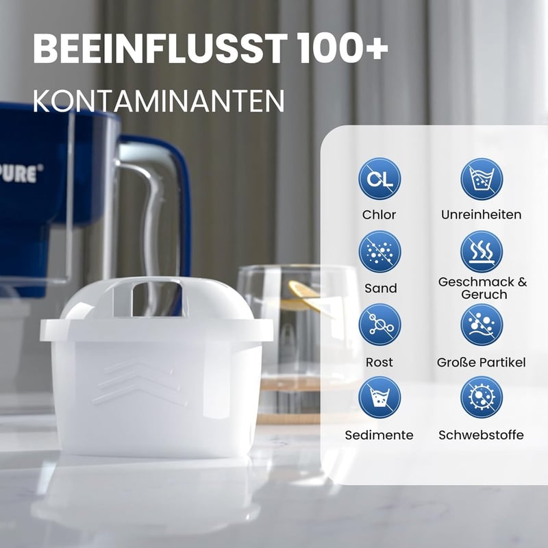 Golden Icepure TÜV SÜD vízszűrő Brita Maxtra+ és Mavea kompatibilis 6 db