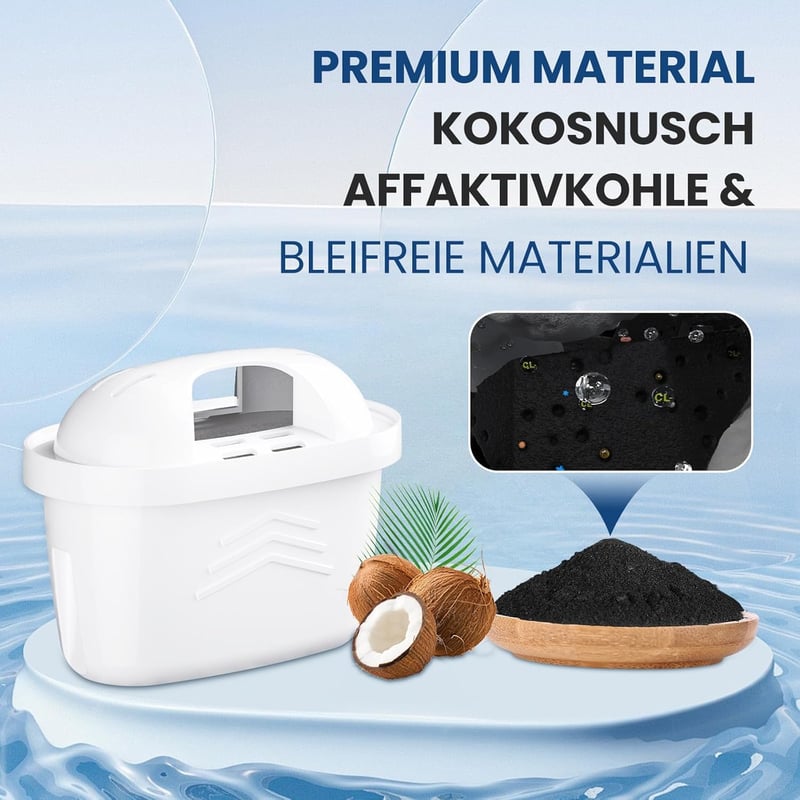 Golden Icepure TÜV SÜD vízszűrő Brita Maxtra+ és Mavea kompatibilis 6 db