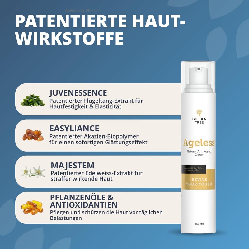 Golden Tree Ránctalanító Nappali és Éjszakai Krém 50ml - Száraz Bőrre