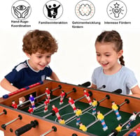 GOLDGE gyerek asztali foci 4 labdával, 6 rúdas asztalifoosball, 50x24x15cm 5