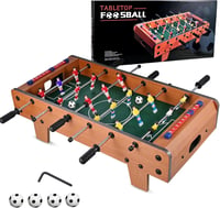 GOLDGE gyerek asztali foci 4 labdával, 6 rúdas asztalifoosball, 50x24x15cm 1