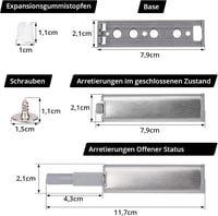 GoldRock Push to Open ajtónyitó szett 4db szekrénydamper mágneses 2