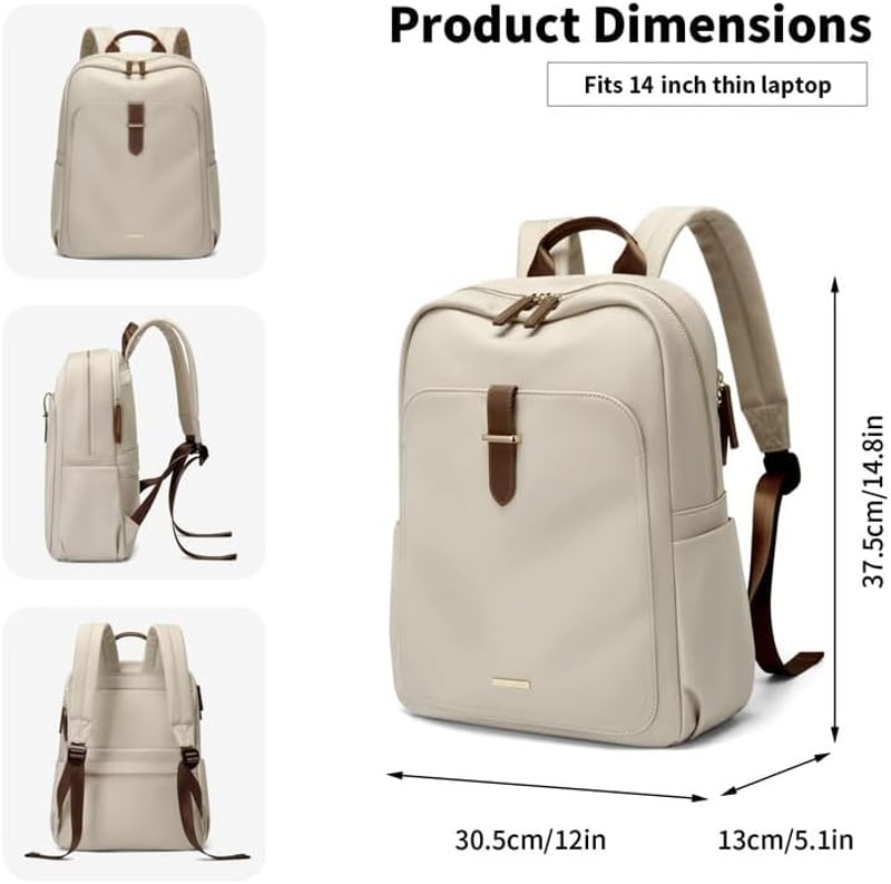 GOLF SUPAGS 14 hüvelykes laptop hátizsák, iskolai és munka hátizsák, utazási daypacks, sárgabarack - 14 inches, Simply Apricot