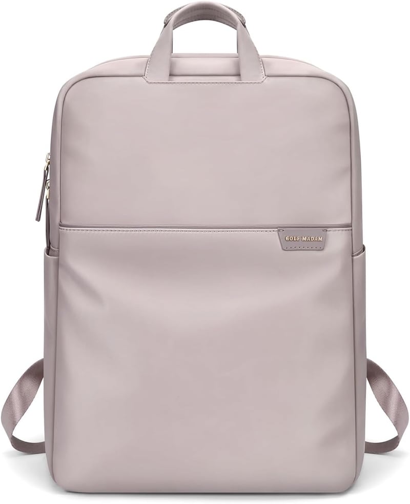 GOLF SUPAGS Laptop Hátizsák 15.6 Hüvelykes Notebook Táska Lopásbiztos Iskolai Hátizsák Férfi Női Utazási Táska Rózsaszín Szürke