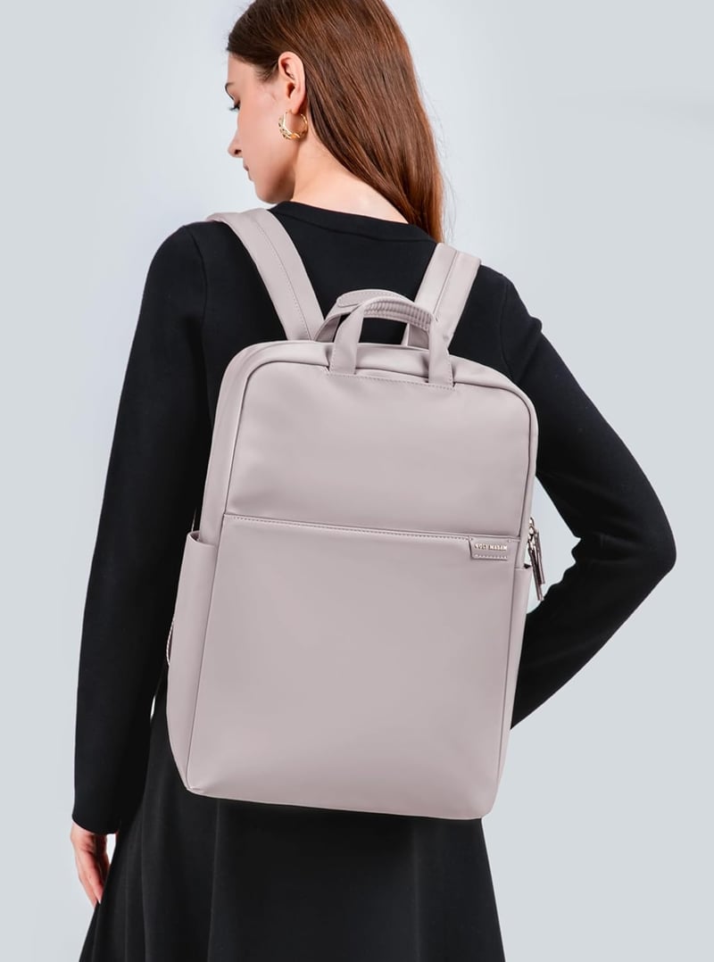 GOLF SUPAGS Laptop Hátizsák 15.6 Hüvelykes Notebook Táska Lopásbiztos Iskolai Hátizsák Férfi Női Utazási Táska Rózsaszín Szürke