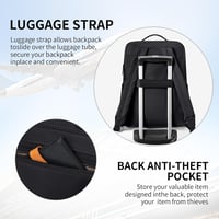 GOLF SUPAGS Női Laptop Hátizsák 15.6" Repülőgép Engedélyezett Munka Utazás 5