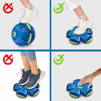 Goliath Wahu Phlat Ball Classic modrý lietajúci tanier a lopta v jednom - transformovateľný disk - 22,9 cm tanier, 15,7 cm lopta - vonkajšia hračka od 5 rokov 7