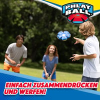 Goliath Wahu Phlat Ball Classic modrý lietajúci tanier a lopta v jednom - transformovateľný disk - 22,9 cm tanier, 15,7 cm lopta - vonkajšia hračka od 5 rokov 5