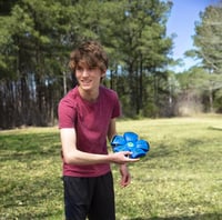Hádzací disk a loptička Goliath Wahu Phlat Ball Classic v jednom, červená – 22,9 cm frisbee, 15,7 cm loptička – vonkajšia hračka pre deti od 5 rokov 6