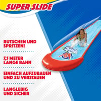 Goliath Wahu Super Slide vodná šmýkačka 7,5 m pre deti od 5 rokov – záhradná vodná hra so sprchou, pripojiteľná na záhradnú hadicu 2